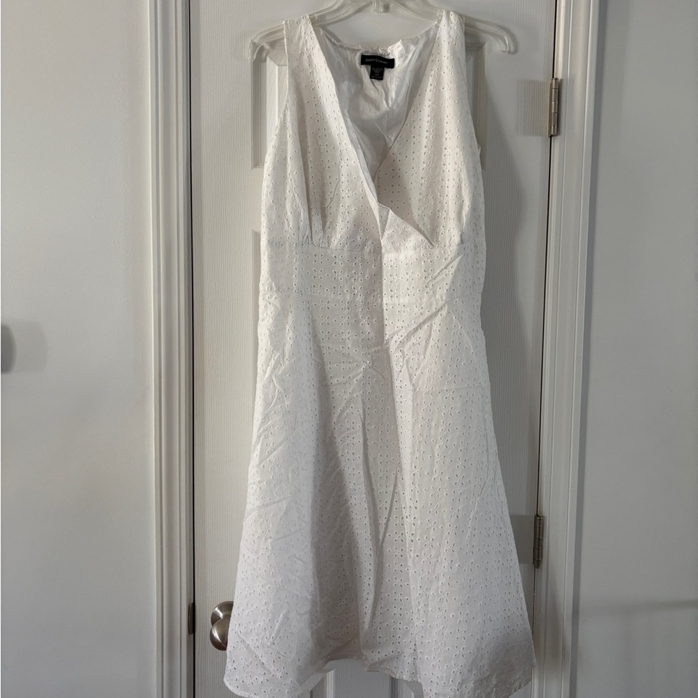 Ashley Stewart white dress